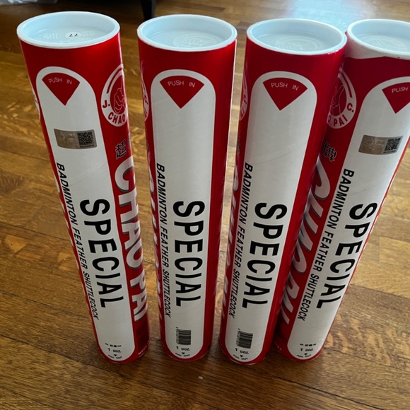 Chaopai Red Grade A, Badminton Goose Feather Shuttlecock- Speed 77 - Picture 4 of 9